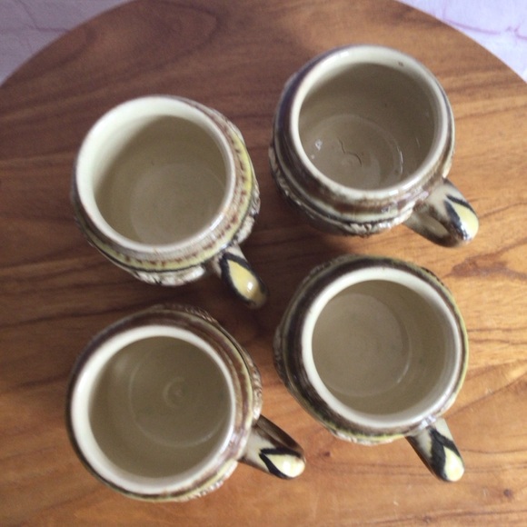 Vintage German Ceramic Grapes Mugs - Set of 5 - Picture 5 of 6
